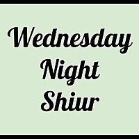R. Hecht's Wednesday Night Shiur