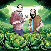 Two Guys Talking About Lettuce