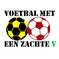 Voetbal met een zachte V
