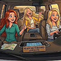 No Seat Belts Required